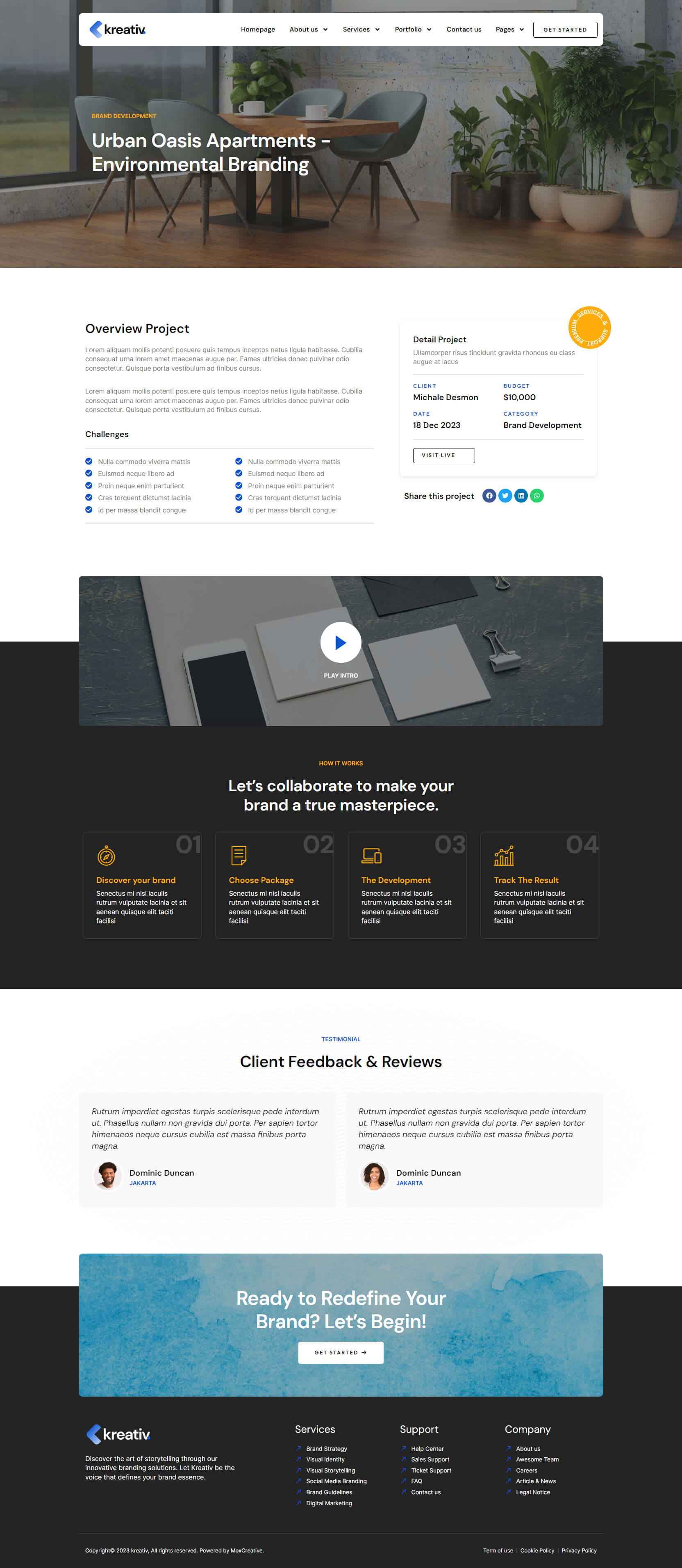 Kreativ Digital Agency Creative Branding Elementor Pro Template Kit